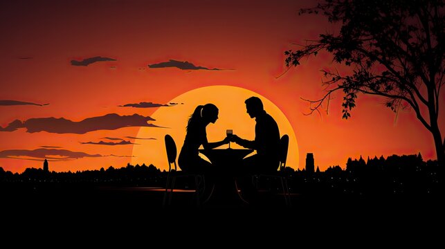   couple toasting their wine at dinner free vector,Valentines Day, Propose day,  Valentines Day date. 