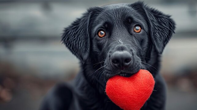 Cute Labrador Dog Getting Heart Shaped, Desktop Wallpaper Backgrounds, Background HD For Designer