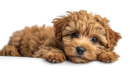 Cute Puppy Maltipoo Dog Posing, Desktop Wallpaper Backgrounds, Background HD For Designer