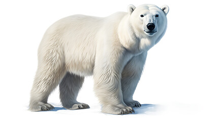 Fototapeta premium Polar Bear PNG, Arctic Mammal, Polar Bear Image, White Fur, Ice Habitat, Wildlife Photography, Conservation Icon, Arctic Wildlife