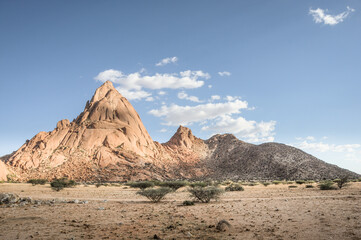 panorama of spitzkoppe inselberg erongo region namibia