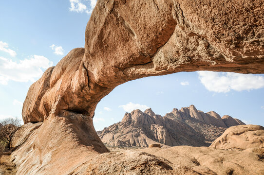 rock arch of namibia spitzkoppe inselberg