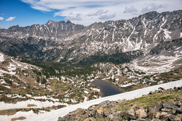Fototapeta na wymiar Scenic viewpoint in the Indian Peaks Wilderness, Colorado