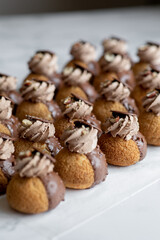 Chocolate - Hazelnut Eclair Choux with chocolate frosting