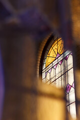 Perspective photo of stained glass