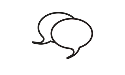illustration of a bubble and message icon