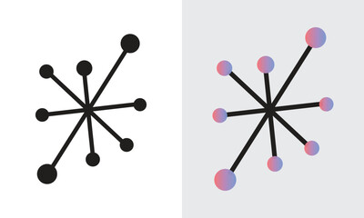 Network and Molecule with color variation