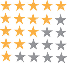 Star Rating Icon on white background