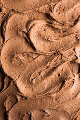 Rich, chocolate buttercream cake frosting