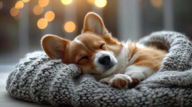 Cute Corgi Dogs Pet Bed, Desktop Wallpaper Backgrounds, Background HD For Designer