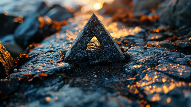 An image featuring the Penrose triangle, a classic impossible object that defies 3D logic.