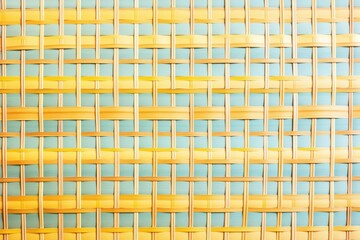 close-up of a woven bamboo pattern