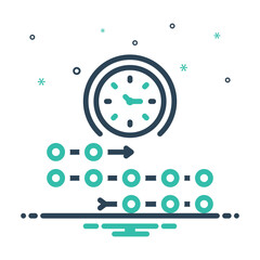Obraz premium Mix icon for timeline
