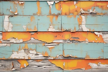 peeling paint on wooden siding, rustic