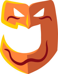 Party Mask Alphabet Letter J Vector Element