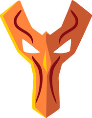 Party Mask Alphabet Letter Y Vector Element