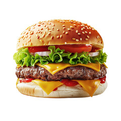 Close-up of delicious fresh tasty burger