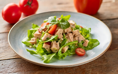 Capture the essence of Tuna Salad in a mouthwatering food photography shot