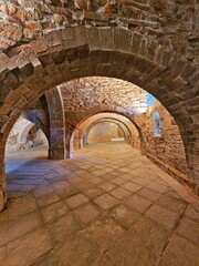 Fototapeta na wymiar Council room of the monastery of San Juan de la Peña in Huesca