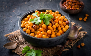 Capture the essence of Channa in a mouthwatering food photography shot