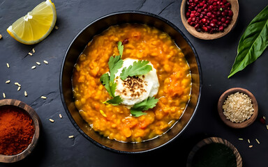 Capture the essence of Dal in a mouthwatering food photography shot