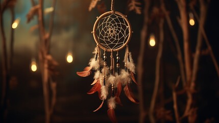 Dreamcatcher ethnic amulet,symbol