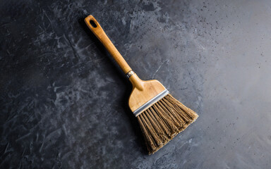 暗い背景のブラシ