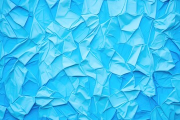 vibrant blue crumpled paper background