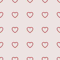Vector simple heart pattern for valentines day