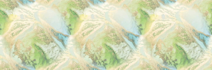 Marble Vector Ink. Foil Gradient Background. Blue Light Elegant Glitter. Vector Seamless Template. Shiny Alcohol Ink. Gold Ink Paint. Green Marble Watercolor. Luxury Canvas. Water Color Background.