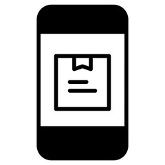 Phone Test Tube solid glyph icon