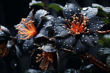 Black Bat Flower - with its large, bat-shaped flowers.