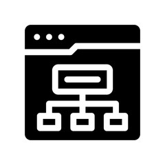 sitemap glyph icon