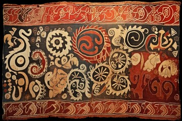 Ancient Textiles: Paintings that may resemble early textile patterns.