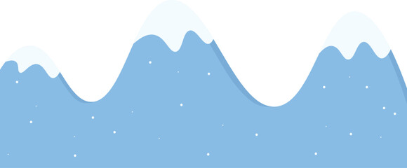 Cartoon Snow Mountain Background