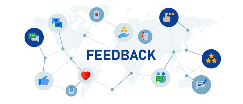 feedback information for rating review survey good or bad opinion impression response