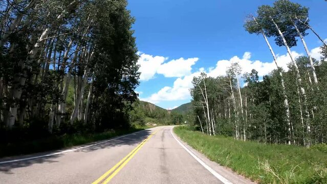 Colorado Driving 209 Crystal Creek Trailhead Hermits Rest Vista