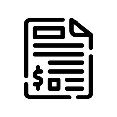 invoice line icon