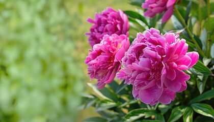 White angel flower in the garden, with copy space