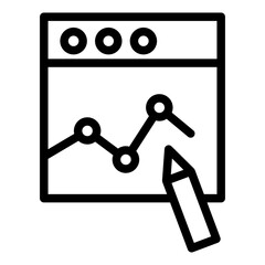 analytic line icon