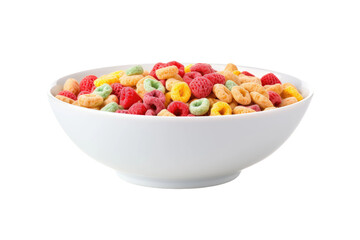 Sturdy Cereal Bowl Presentation Isolated on Transparent Background