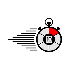 Stopwatch icon. Vector illustration. EPS 10.