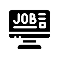 job offer glyph icon