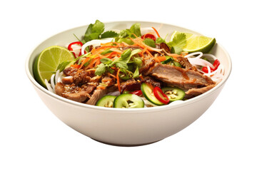 Flavorful Pho Bowl Concept Isolated on Transparent Background
