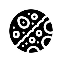 Fototapeta premium jjajangmyeon glyph icon