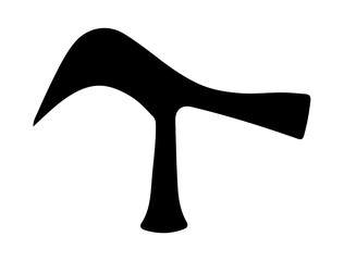 Vintage Tool silhouette vector art white background