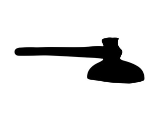 Vintage Tool silhouette vector art white background