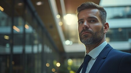 portrait of a businessman in the office