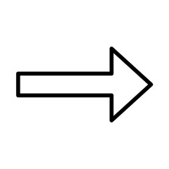 right arrow solid glyph icon