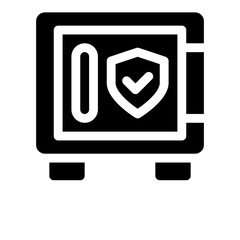 safe box glyph icon